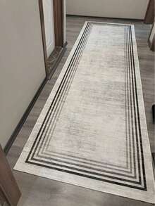 Thalia Home - Alfombra antideslizante, lavable y con estampado digital, ideal para pasillo o cocina. - Gris Claro - Ver 1