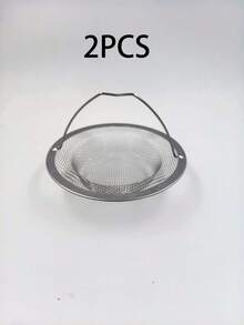 2pcs/1pc Stainless Steel Sink Drain Filter, Bathtub Hair Catcher, Shower Drain Strainer, Sink Drain Stopper With Handle, Kitchen Sink Drain, Essential Kitchen Items, Home Decor - View 14
