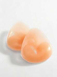 2pcs Reusable Transparent Triangle Breast Enhancer Pads, Suitable For Bikini, Swimwear And Sports Bra, Invisible Lift Design, Invisible Breast Pads, Adhesive Patches Prevent Exposure, Make You More Beautiful And Sexy - Cute Cup - View 9