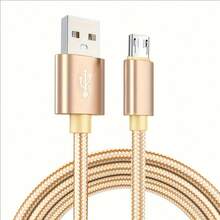 كابل شحن سريع Micro USB عالي السرعة بطول 3.3 قدم/6.6 قدم/9.9 قدم لهاتف أندرويد، كابل شحن طويل متوافق مع سامسونج، 1 قطعة/عبوة - متعدد الألوان - مشاهدة 36
