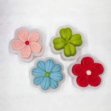 1pc Lucky Four-Leaf Clover, Cherry Blossom, Plum Blossom, Persian Flower Plaster Candle Silicone Mold - White - View 8