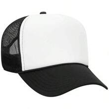Otto - Gorro de Camionero de Malla con 5 Paneles Frontales de Espuma de poliéster - Ryl/Blanco/Ryl - Ver 13