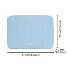 Fashionable Fluffy Quilted Laptop Sleeve, Fits 13/14/15.6 Inch Laptops, Soft Cotton Padded Tablet/Laptop Bag, Compatible With MacBook Pro/Air, Shockproof Laptop Sleeve With Zipper, Lightweight Unisex Computer Bag, Cute Feather Design, Portable Laptop Sleeve, Suitable For School, Work And Travel, Protective Case, Essential Laptop Sleeve For College - Multicolor - View 11