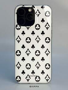 GIIPPA 1pc Poker Print Pattern Design, Phone 17 Pro Max Phone Case, Compatible With Phone 16 Pro Max, 15 Pro Max, 14 Pro Max, Korean-Style High-End Fashionable And Fun Phone Case, Compatible With 11/12/13/14/15/16 Pro Max Plus, Elegant Design Suitable For Men And Women, Perfect Gift For Girlfriend On Christmas, Valentine's Day, Easter, Wedding Season And Birthday! - Multicolor - View 5