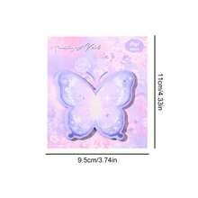 1 pièce Notes adhésives en forme de papillon - Couleur aléatoire - Convient pour les mémos de bureau quotidiens, la prise de notes, les notes adhésives, le papier mémo détachable, les notes mémo portables - Notes adhésives papillon (30 feuilles par paquet) - Taille Unique - Voir 3