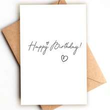3 Cards + 3 Envelopes - "Happy Birthday" Greeting Cards, Birthday Blessing Cards - HK3014 - View 1