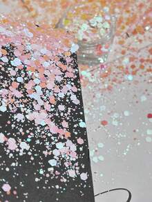 3D 全息閃粉美甲裝飾，Ins 風格閃亮提亮亮粉，DIY 美甲貼紙，1 瓶，日韓美甲配件美甲飾品 - 彩色 - 查看 72