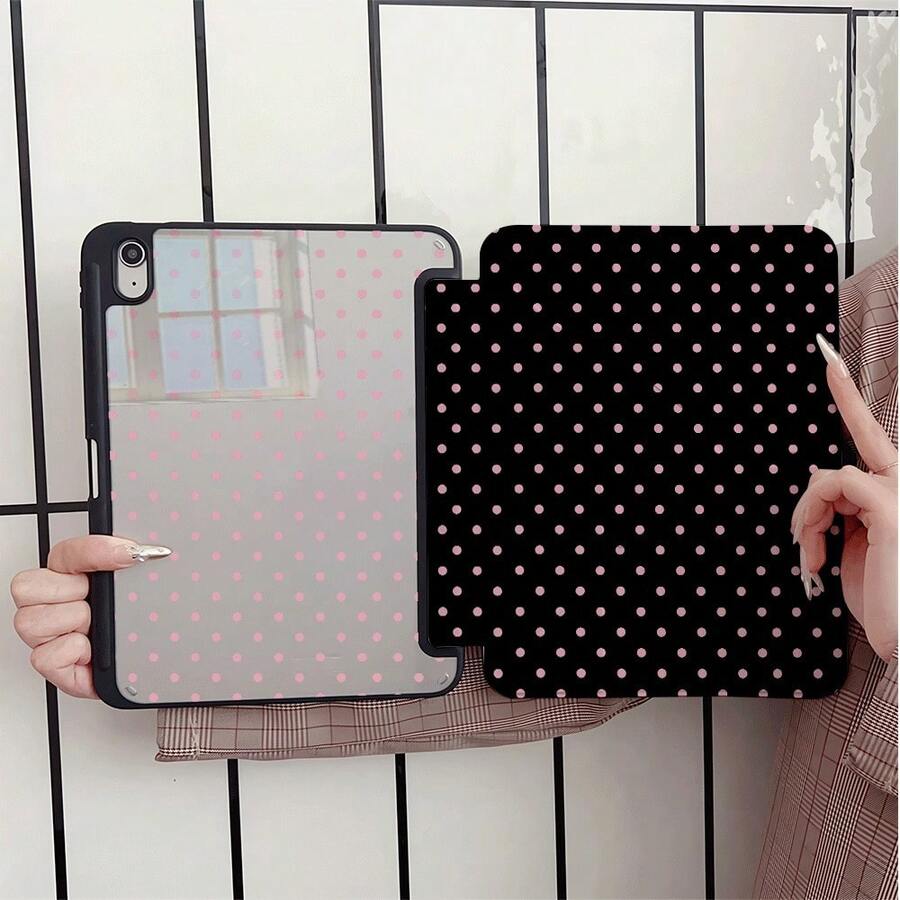 1件波點雙面平板保護殼,相容 iPad Pro 11/10代 10.9 吋 2022 智慧保護殼/Air 13(M3 2025)/Air 11(M3 2025)/Air 11(M3 2025)/11(A16 2025)/相容 Galaxy Tab S10+/S9/A9,相容 Galaxy A9/S9/S7/S18+,相容 Matepad - 彩色 - 查看 1