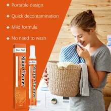 Portable Stain Remover Pen, No Pre-Treatment Required, Suitable For Colored And White Clothing, Water-Soluble, Convenient To Use, Instant Cleaning For Outdoor Wear, Back To School Gift, Holiday Gift For Family And Friends (Randomly Sent New And Old Models) - Mix - View 4
