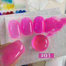 MISS MIANEL Esmalte em Gel para Unhas 2026 Popular com Efeito Olho de Gato, Contas de Vidro Brancas, Marrons e Azuis, para Unhas das Mãos e dos Pés, Adequado para Unhas de Outono, Uso Especial em Salão com Luz UV, Suprimentos para Unhas - Multicolorido - Visão 7