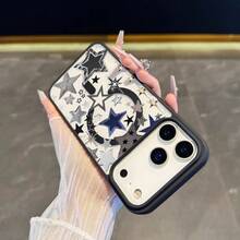 [24h Shipping From DE/FR/ES]Apple 17 16 15 Promax  23 24 25 26 Ultra Galaxy Phone Case: Modern Stars Magnetic Case Compatible With IPhone 17 16 15 14 13 12 11 Pro Max 16 Pro 17 Plus Air 17 Pro Max Full Lens Protection AnimeCute Phone Cover Ideal Gift For Friends Holiday Gift - 1pcs - View 2
