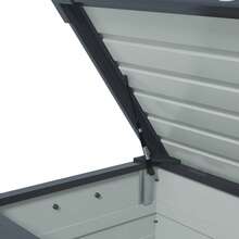 Garden Storage Box On Wheels With Lock And Handle, Ideal For Balcony And Terrace, 100 X 62 X 65 Cm, Dark Grey - A - 查看 6