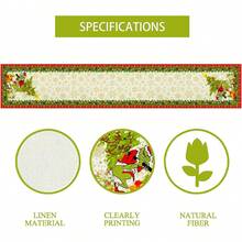 The Grinch 1pc Green Monster Christmas Table Runner, Merry Christmas Tablecloth, Christmas, Winter Holiday, Home, Kitchen, Dining Room, Table Decor, 13x72 Inches - Multicolor - View 7