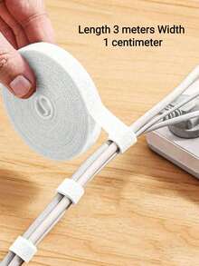 1 Roll Vine Shaping/Cable Management Hook And Loop Fastener Strap, Multi-Size Optional, Strong , Universal For Office, Home / Garden Tying, Reusable, Tidy And - Magic Straps - View 11