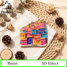 1pc Bogota Colombia Rainbow Community 3D Resin Magnet, Latin American Style Creative Travel Souvenir Magnetic Refrigerator Sticker, Home Decor Magnet - 1PC - View 3