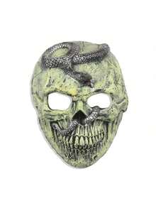 1pc Medusa Mask Halloween Mask Carnival Party PU Foam Horror Skull Mask - Multicolor - View 2