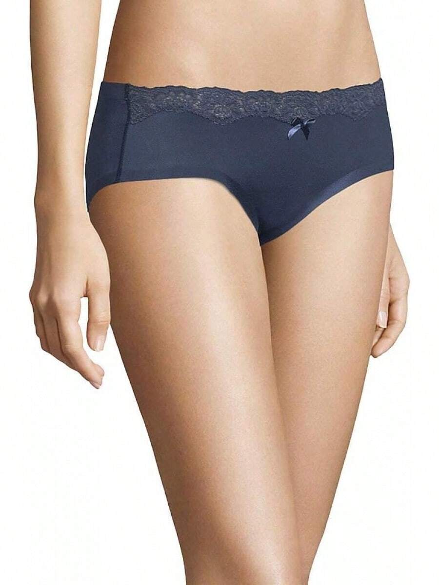 Maidenform Panty Tipo Bikini sin Costuras - azul, vainilla (Blue /Vanilla) - Ver 1