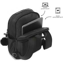 TOTTO Mochila Mediana para Mujer Porta Laptop 14 con Bolsillo Discreto - Ideal para la Escuela, Oficina o Viajes - 20L ADELAIDE 1 2.0 - Ver 7