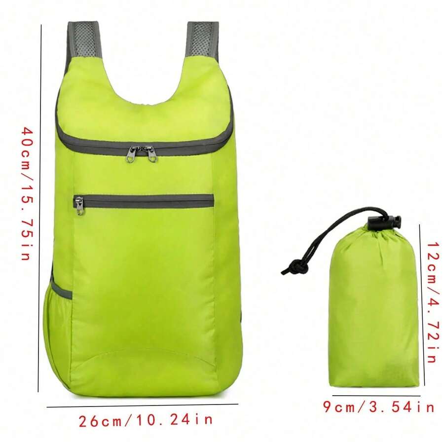 Weekend Travel Bag, Lightweight Foldable Backpack, Waterproof, Tear-Resistant, Large Capacity Travel Business Backpack, Sports, 1. G0UW - Army Green - View 1