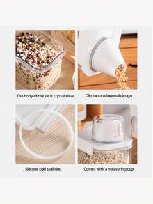 Pet Food Storage Container, Suitable For Storing Cat Food Or Dog Food, Prevents Cat Food/Dog Food From Getting Damp, Prevents Pets From Stealing Food, Suitable For Home Pet Food Classification And Storage Box Kitchen Organization - Multi-capacity - View 4