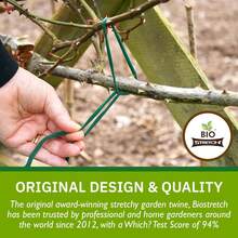 Biostretch Soft Garden Plant Ties For Indoor &Amp; Outdoor Plants - Strong &Amp; Stretchy Cut-To-Length Plant Tape For Climbing Plants, Tomato Vines &Amp; Home Gardening (656 Ft / 200M) - ColorE - View 3