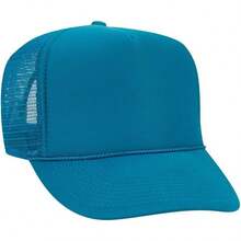 Otto - Gorro de Camionero de Malla con 5 Paneles Frontales de Espuma de poliéster - Rosa/Blanco/Rosa - Ver 37