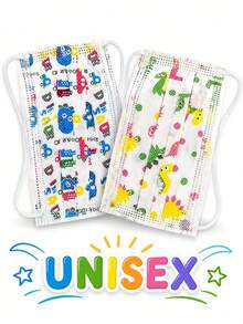 TTP Three-Layer Children's Face Masks, 50 Units - A - View 7