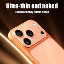(1 Matte Lens Protector + 1 Matte Back Film) 2-In-1, Compatible With IPhone 17 Pro/17 Pro Max Series, Matte Bottom Film And Matte Back Film, Anti-Fingerprint, Smooth Touch, Easy Installation, Camera Protection, Minimalist Design - White - View 6