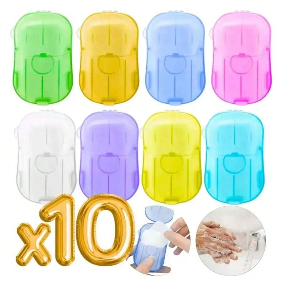 Travel Soap Paper Sheets 10 Pcs - A - View 1