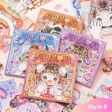 1本創意美甲與髮型設計貼紙書，含12+款可愛女孩DIY換裝貼紙，包括美甲裝飾、髮飾與角色裝飾，適用於剪貼簿、日記本與創意手工，女孩換裝遊戲貼紙，趣味貼紙書，生日禮物，女孩節日禮物，適合3-10歲女孩，女孩玩具，玩具 > 禮物，可愛小東西，女孩娃娃貼紙 - 彩色 - 查看 9