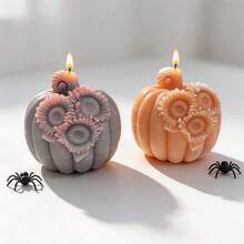 2026 Happy Halloween Decor Sunflower Pumpkin Silicone Mold Flower Pumpkin Soy Wax Candle Mold Resin Plaster Silicone Mould - SZ866 - View 9