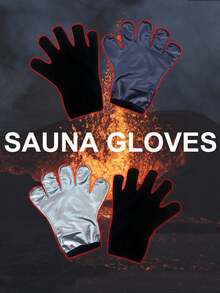1pc PU Sweat-Inducing Hand Glove, Sports Sauna Heat-Retaining Moisturizing Anti-Cracking Smooth Coating Sweat-Promoting Glove For Home Use, Extra Sweat-Inducing[1pc/Pack] - Multicolor - View 5