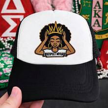 Ensemble de patchs thermocollants brodés Magic Melanin Queen, couronne rose, Respect My Hair, Brown Babe, slogan Black Pride, applique à coudre pour veste en jean, chapeau, sac à dos, décoration DIY - B-noir - Voir 4
