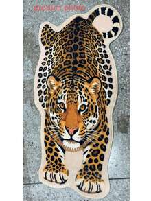 1 pieza Alfombra de felpa gruesa con forma de tigre pequeño de cachemira sintética, alfombra gruesa, tapete decorativo de otoño/invierno para dormitorio, sala de estar, decoración del hogar, exterior, lavable - Multicolor - Ver 3