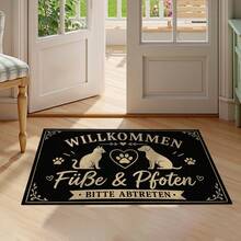 1/2pcs Kitchen Polyester Drainage Floor Mat, Bedroom Carpet, Pet Mat, Suitable For Kitchen, Bathroom, Living Room, Entryway, Balcony Home Decor - Multicolor - View 5