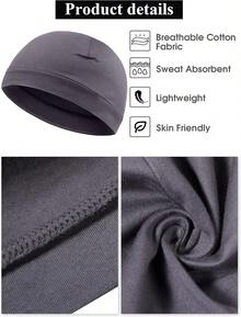 Syhood - Gorros de algodón para hombre, 6 piezas, gorras de cráneo, gorros de dormir, multifuncionales, para hombres y mujeres - Colores vintage - Ver 10