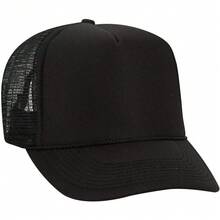 Otto - Gorro de Camionero de Malla con 5 Paneles Frontales de Espuma de poliéster - Rosa/Blanco/Rosa - Ver 22