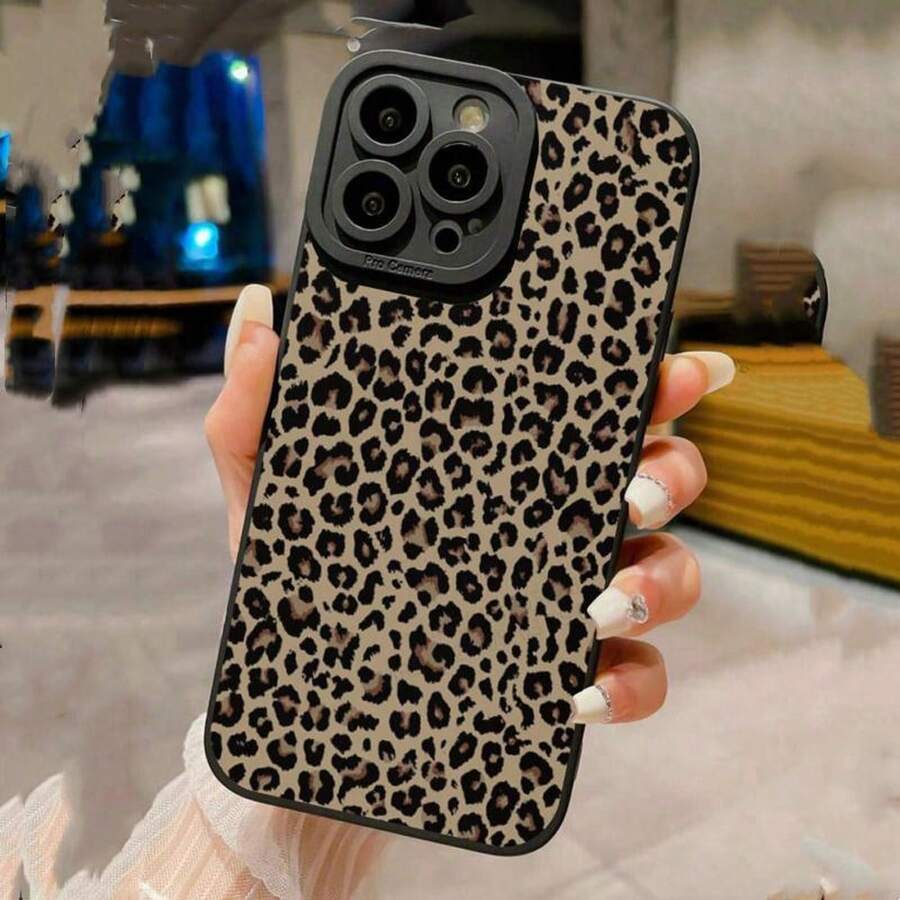 Funda para teléfono con estampado de leopardo clásico, ojo de ángel, color negro, funda protectora con estampado de leopardo, compatible con iPhone 16 Pro Max, 15/15 Pro/15 Pro Max/15 Plus, 14, 13, 12, 11 Pro Max, X, XR, XS, XS Max, 7, 8 Plus Pro Max; un regalo de cumpleaños, adecuado para amigos ho - Multicolor - Ver 1