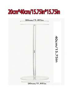1pc Transparent Crystal Flower Stand: Clear Texture, Floor-Standing, Suitable For Various Flowers And Greenery, Also Can Be Used As An Artistic Flower Stand. Suitable For Wedding And Event Center Decor; Modern Metal Cylindrical Vase, Flower Pot Display Stand, Suitable For Reception And Ceremony, Outdoor Garden Statue Display, Flower And Plant Stand, Indoor Plant Stand, Birthday Balloon Decoration Table, Christmas Ornament Decoration Table - Transparent - View 12