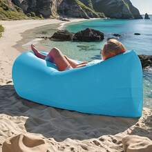 1pc Outdoor Quick-Inflate Sofa, No Pump Required, Fast Setup, Portable Lightweight Inflatable Lounge Chair With Matching Storage Bag - A - View 8