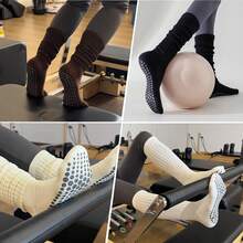 Non-Slip Yoga Socks, Suitable For Pilates, Yoga, Ballet, Sports And Home Use, Ideal Gift For Valentine's Day, Christmas, Soft And Comfortable Grip Socks, Suitable For All Seasons, Autumn/Winter Pilates Socks - Multicolor - View 6