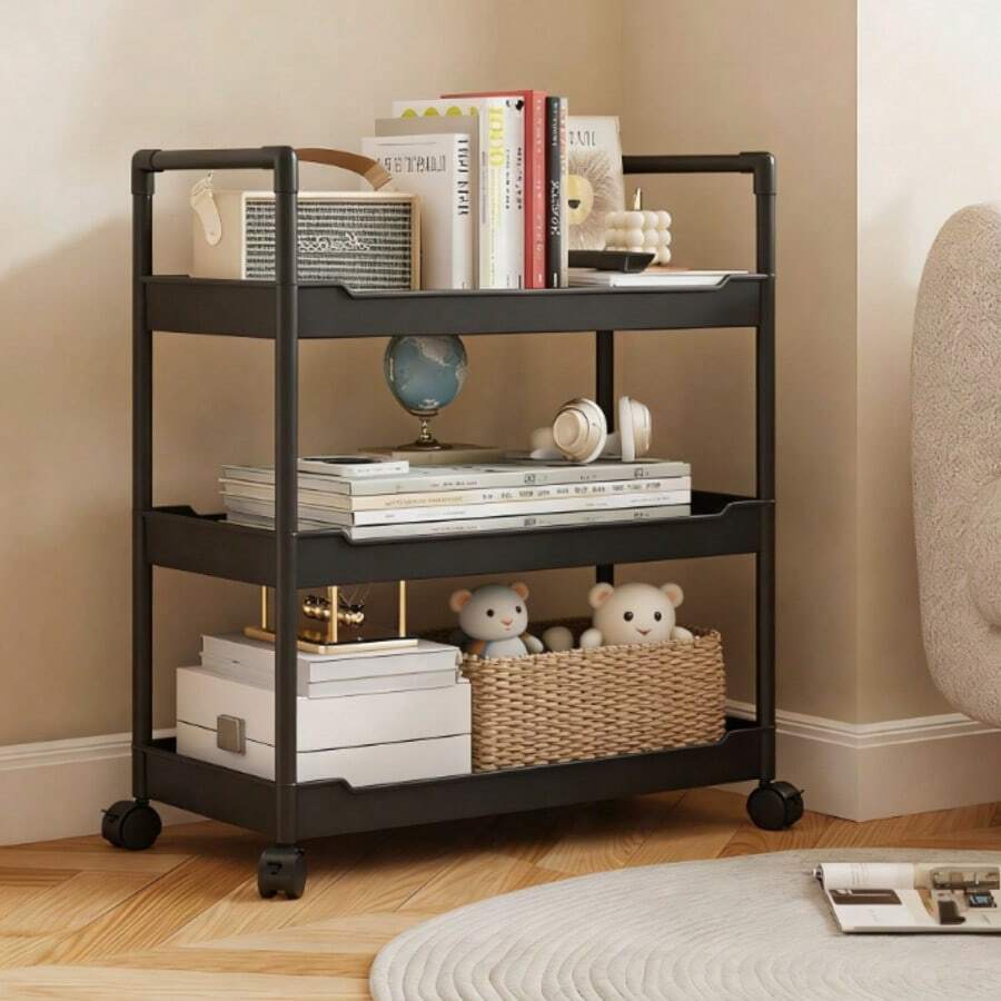Storage Islands & Carts - Black - View 1