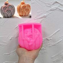 2026 Happy Halloween Decor Sunflower Pumpkin Silicone Mold Flower Pumpkin Soy Wax Candle Mold Resin Plaster Silicone Mould - SZ866 - View 14