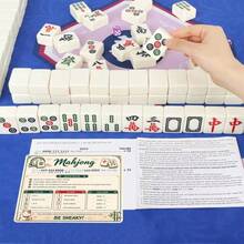 Flat Printed Acrylic Mahjong Line Finder, American Mahjong Rules Reference Card, Casual Game Accessory, Home Gathering/Friends Party Mahjong Set - A - View 6
