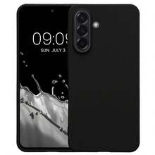 For Galaxy A56 5G Case, With Camera Protection, Slim Shockproof Flexible Black Matt Soft Silicone Protective Phone Case Cover - Black - View 1