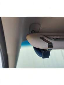 1pc Adjustable Car Sun Visor Clip Holder, Suitable For Garage Door Remote Control, Transmitter, Garage Command Keychain Remote, Convenient For Storing Keys And Other Daily Essentials - Multicolor - View 2