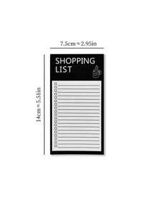 1pc Creative Magnetic Rectangular Fridge Memo Pad, Minimalist Personalized Tear-Off Writable Business Notepad - A - View 7