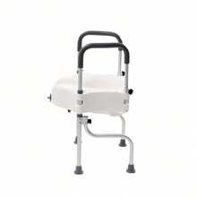 Adjustable Standing Frame Toilet Seat Raiser For Elder Disable With Arm - 1 - View 6