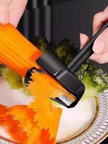 2pcs Spiral Slicer, Carrot, Radish, Potato Slicer, Fruit Peeler, Carving Tool, Kitchen Vegetable Cutting And Slicing Tool - Multicolor - View 4