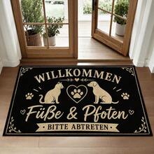 1/2pcs Kitchen Polyester Drainage Floor Mat, Bedroom Carpet, Pet Mat, Suitable For Kitchen, Bathroom, Living Room, Entryway, Balcony Home Decor - Multicolor - View 4